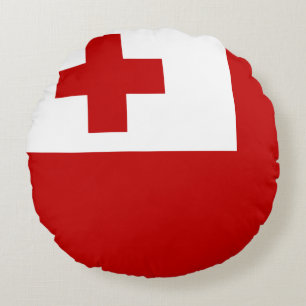 Tonga Flag Round Cushion