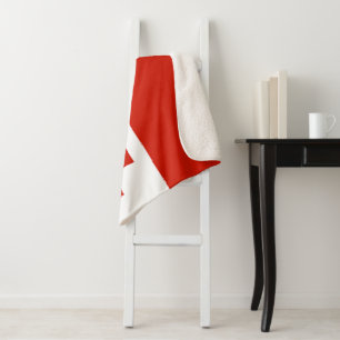 Tonga flag sherpa blanket