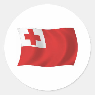 Tonga Flag Sticker