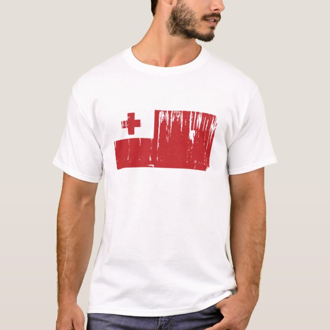 Tonga Flag World T-Shirt (Front)