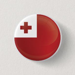 Tonga  Round Icon Flag 3 Cm Round Badge