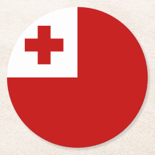 Tonga Round Paper Coaster