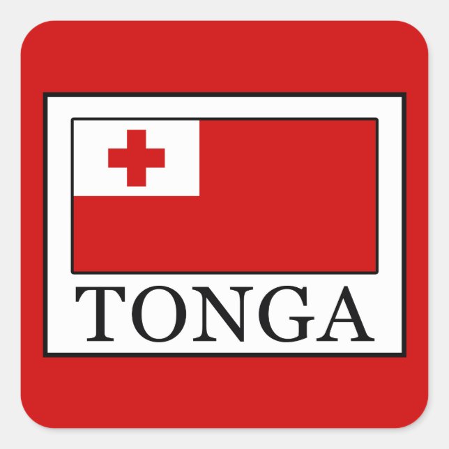 Tonga Square Sticker (Front)