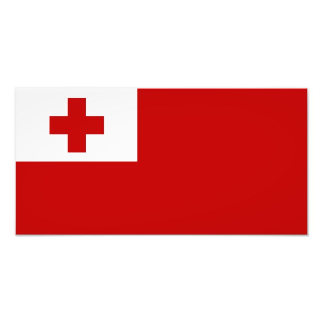 Tonga – Tongan Flag Photo Print (Front)
