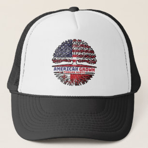 Tonga Tongan US American USA United States Tree Trucker Hat