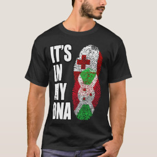 Tongan And Burundian Mix Heritage DNA Flag T-Shirt