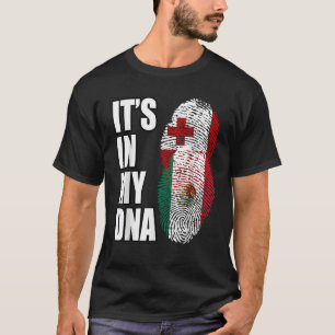 Tongan And Mexican Mix Heritage DNA Flag  T-Shirt