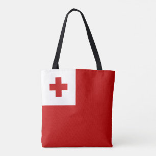 Tongan Flag, Flag of Tonga Tote Bag
