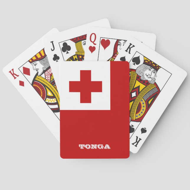 Tongan Flag Games, Tonga Playing Cards (Back)