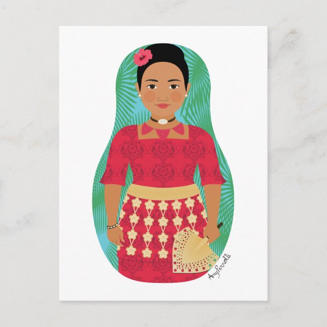 Tongan Matryoshka Postcard (Front)