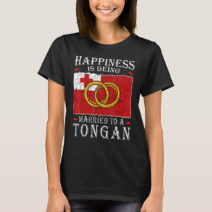 Tongan Wedding Kingdom of Tonga Heritage Roots Fla T-Shirt