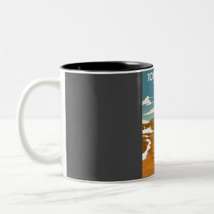 Tongariro New Zealand National Park Two-Tone Coffee Mug