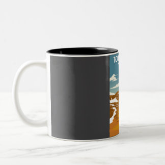 Tongariro New Zealand National Park Two-Tone Coffee Mug