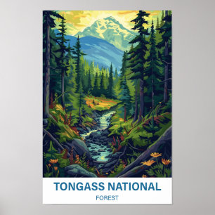 Tongass National Forest Illustration Travel Poster