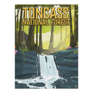 Tongass National Forest travel poster