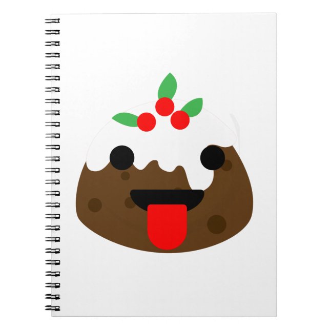 tongue christmas pudding notebook (Front)