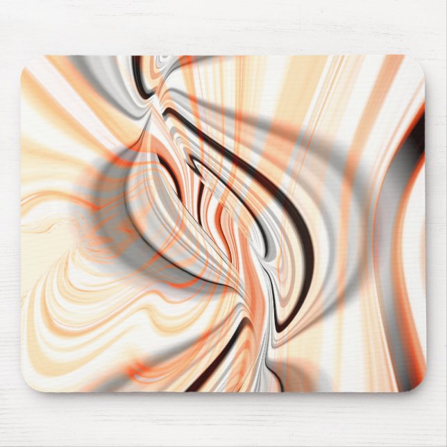 'Tongue' in smooth colour texture with curve desig Mouse Pad (Front)