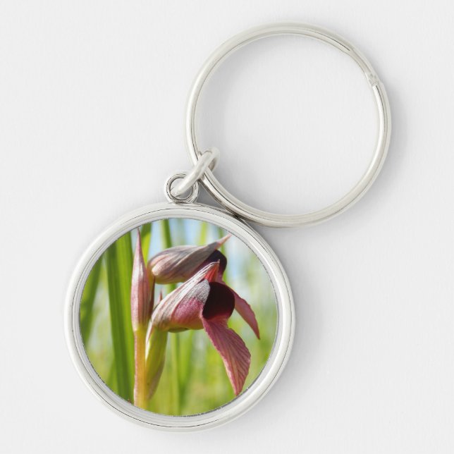 Tongue Orchid Key Ring (Front)