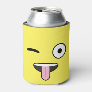 Tongue out Emoji Can Cooler