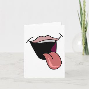 Tongue Out Note Cards