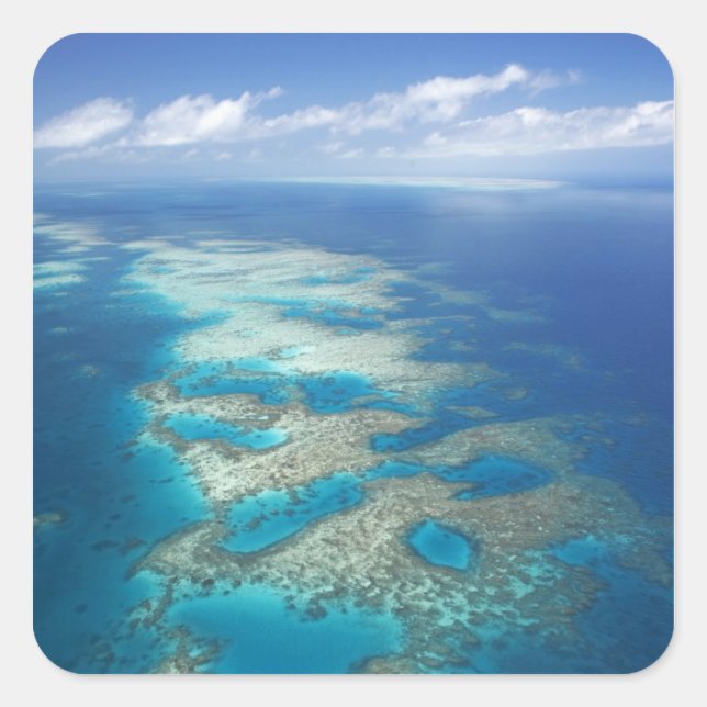 Tongue Reef, Great Barrier Reef Marine Park, Square Sticker (Front)