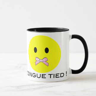 'tongue tied FACE MUG