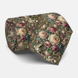🩸 Tongue Whipped Blooms – Gothic Victorian Tie