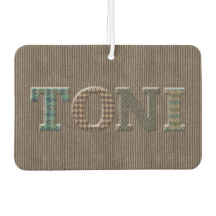 Toni Oxford Tweed Design Car Air Freshener