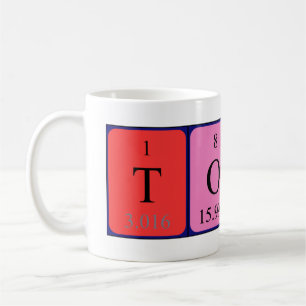 Toni periodic table name mug