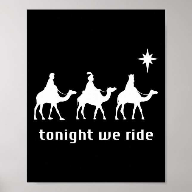 Tonight We Christmas Ride Men With Camel Ride Chri Poster (Front)