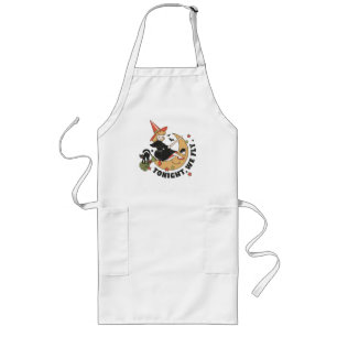Tonight We Fly – Cute Witch and Black Cat Long Apron