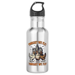 Tonight We Fly Funny Chicken Halloween Shirt Desig 532 Ml Water Bottle