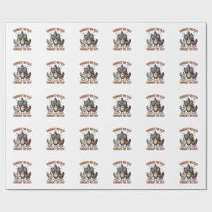 Tonight We Fly Funny Chicken Halloween Shirt Desig Wrapping Paper