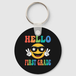 Tonight We Fly Funny Chicken Witches Halloween Spo Key Ring
