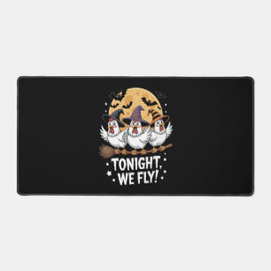 Tonight We Fly Halloween Chicken Desk Mat