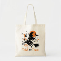 Tonight we fly-Halloween witch on a broom