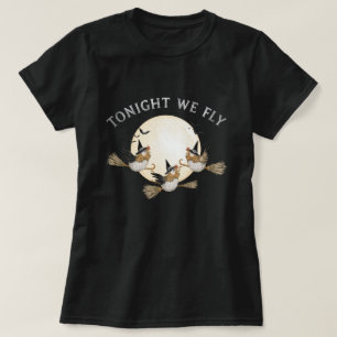 TONIGHT WE FLY: Whimsical Chicken Artwork T-Shirt