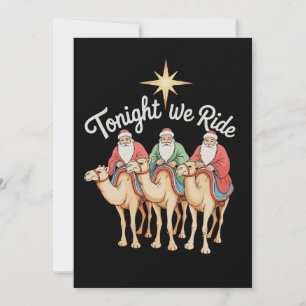 Tonight We Ride Christmas 3 Wise Men Christian Holiday Card