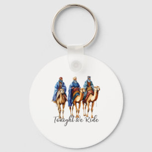 Tonight We Ride Christmas, 3 Wise Men Funny Christ Key Ring