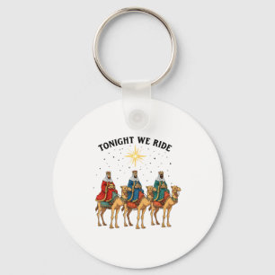 Tonight We Ride Christmas, 3 Wise Men Funny Christ Key Ring