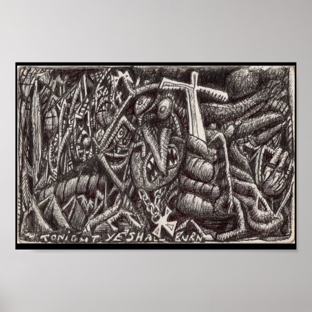 "Tonight, ye shall burn!" Poster (Front)