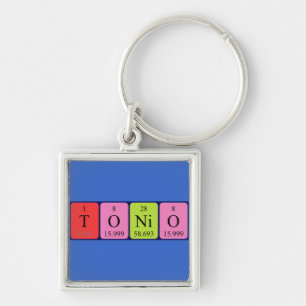 Tonio periodic table name keyring