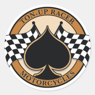 Tonne-up Racer Classic Round Sticker