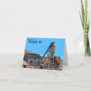 Tonopah Nevada Blank Folded Note Card