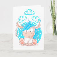 Tons of Fun Boy 1st Birthday Blue Hair Unicorn