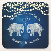 TONS OF LOVE Elephant Couple Wedding Favour