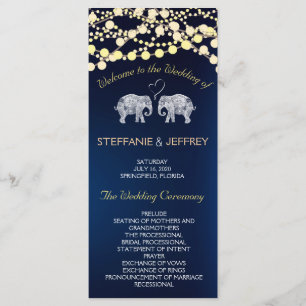 TONS OF LOVE/Elephant Night Lights Wedding Program