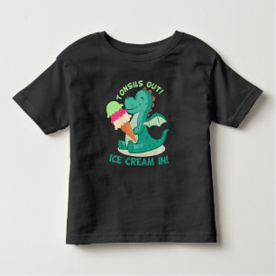 Tonsillectomy Surgery Tonsils out Ice Cream in Toddler T-Shirt