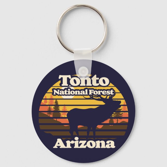 Tonto National Forest Arizona Key Ring (Front)