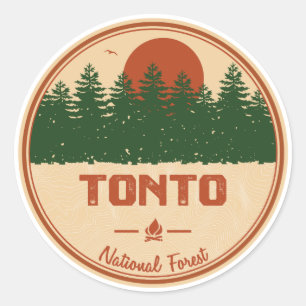 Tonto National Forest Classic Round Sticker